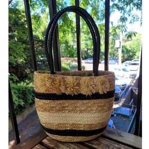 SOLD - Woven Bucket Bag